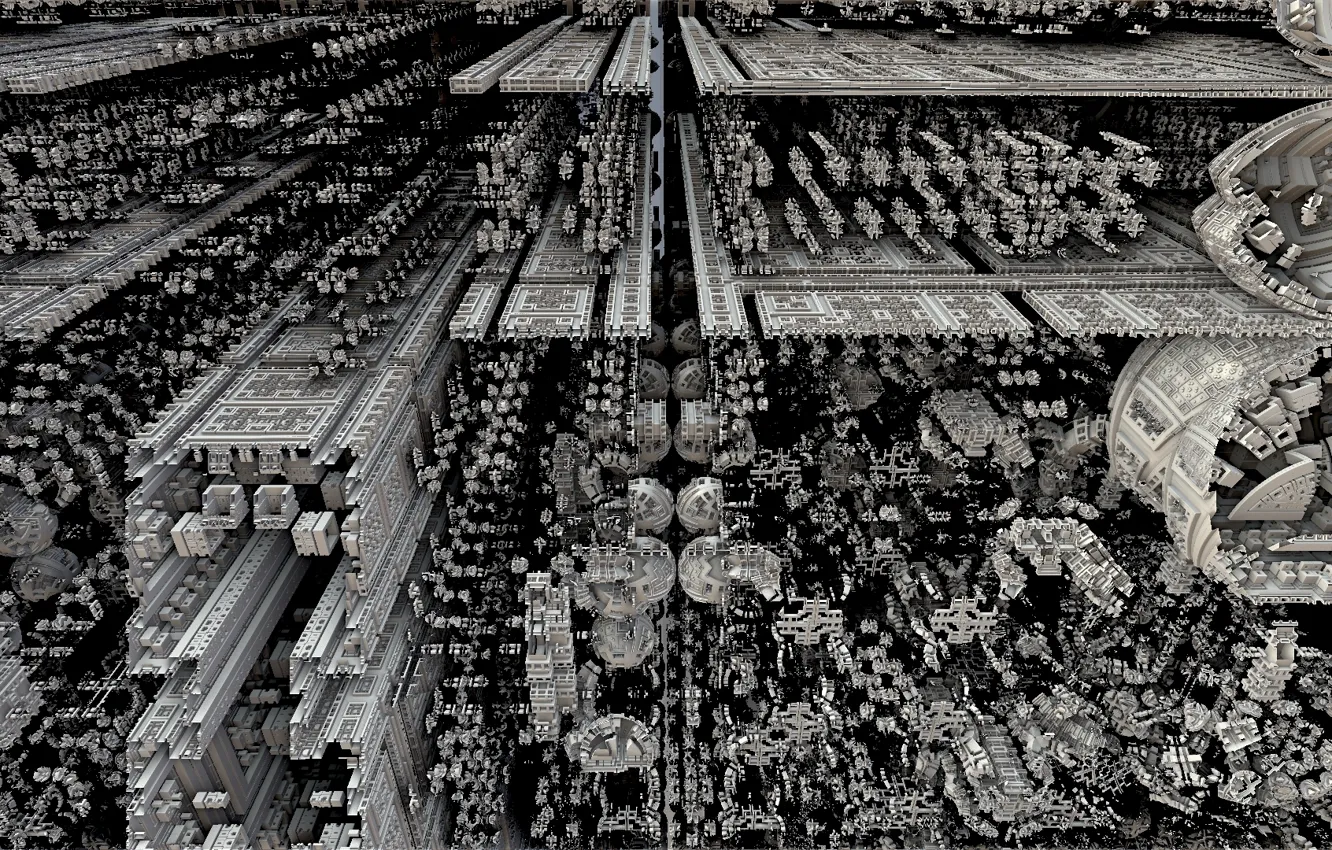 Фото обои абстракция, фон, форма, Fractal