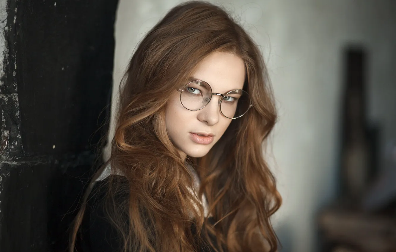 Фото обои девушка, портрет, очки, Катерина Ткаченко
