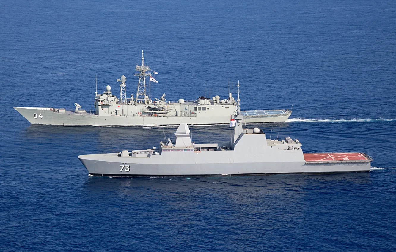 Фото обои океан, ВМС, hmas darwin, ssr supreme