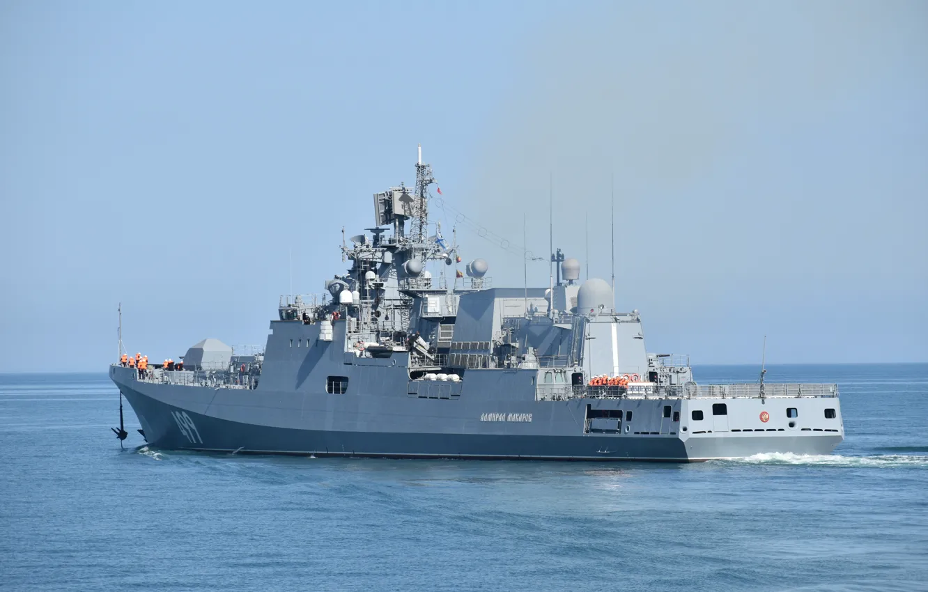 Фото обои фрегат, проект 11356, Адмирал Макаров