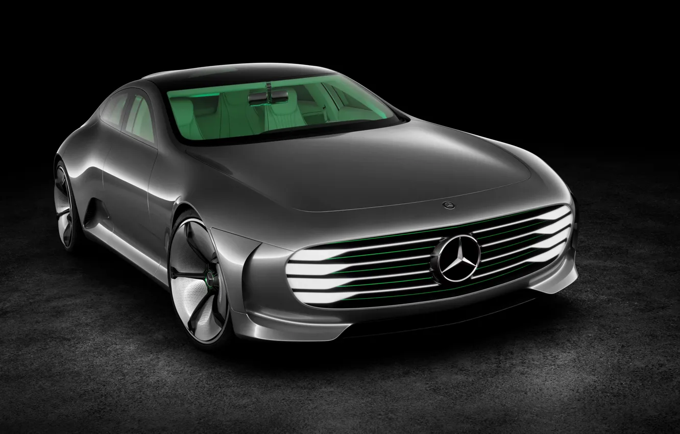 Фото обои купе, Mercedes-Benz, концепт, 2015, Intelligent Aerodynamic Automobile, Concept IAA, нижний спойлер переднего бампера