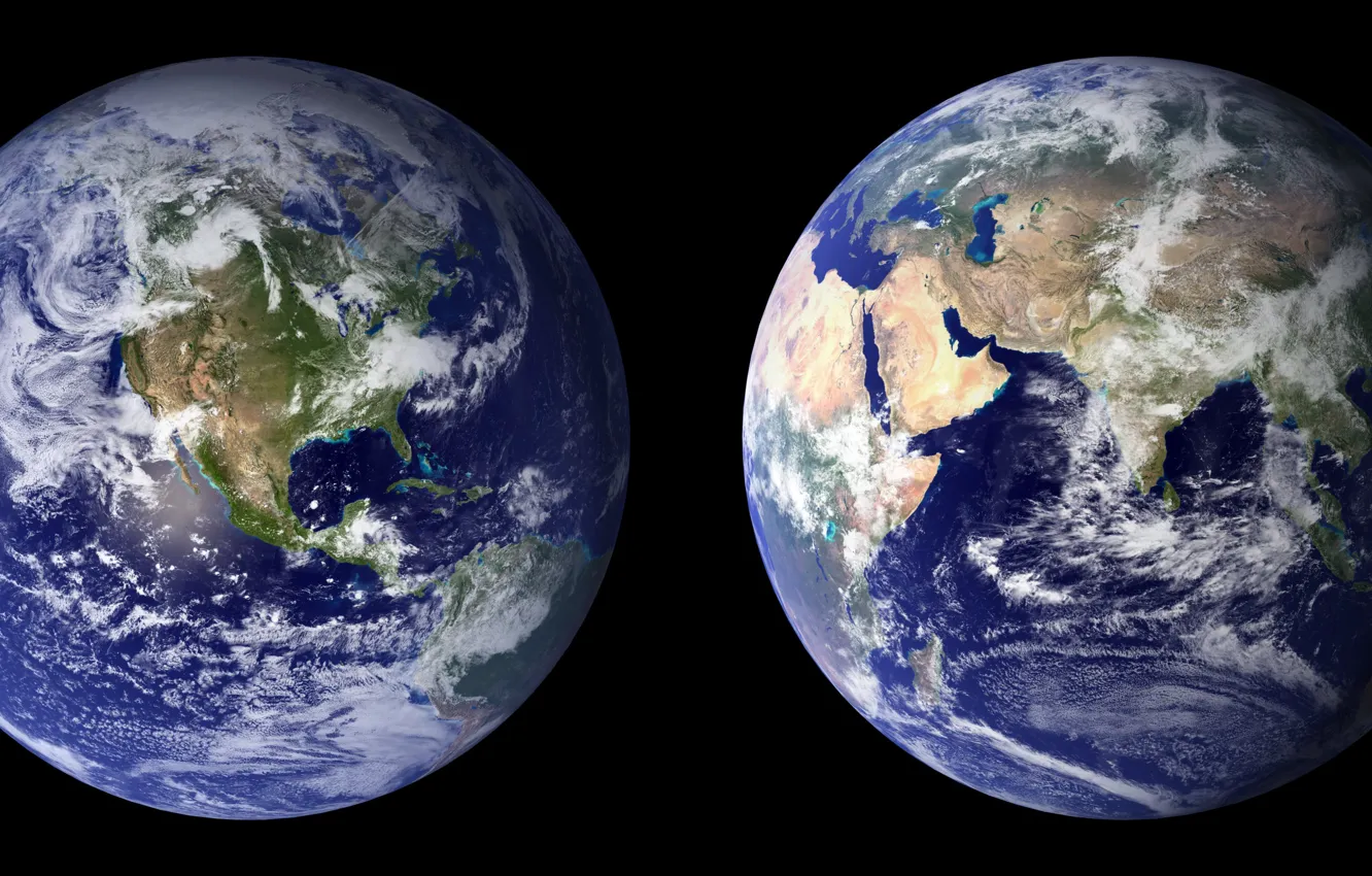 Фото обои water, land, planet, Africa