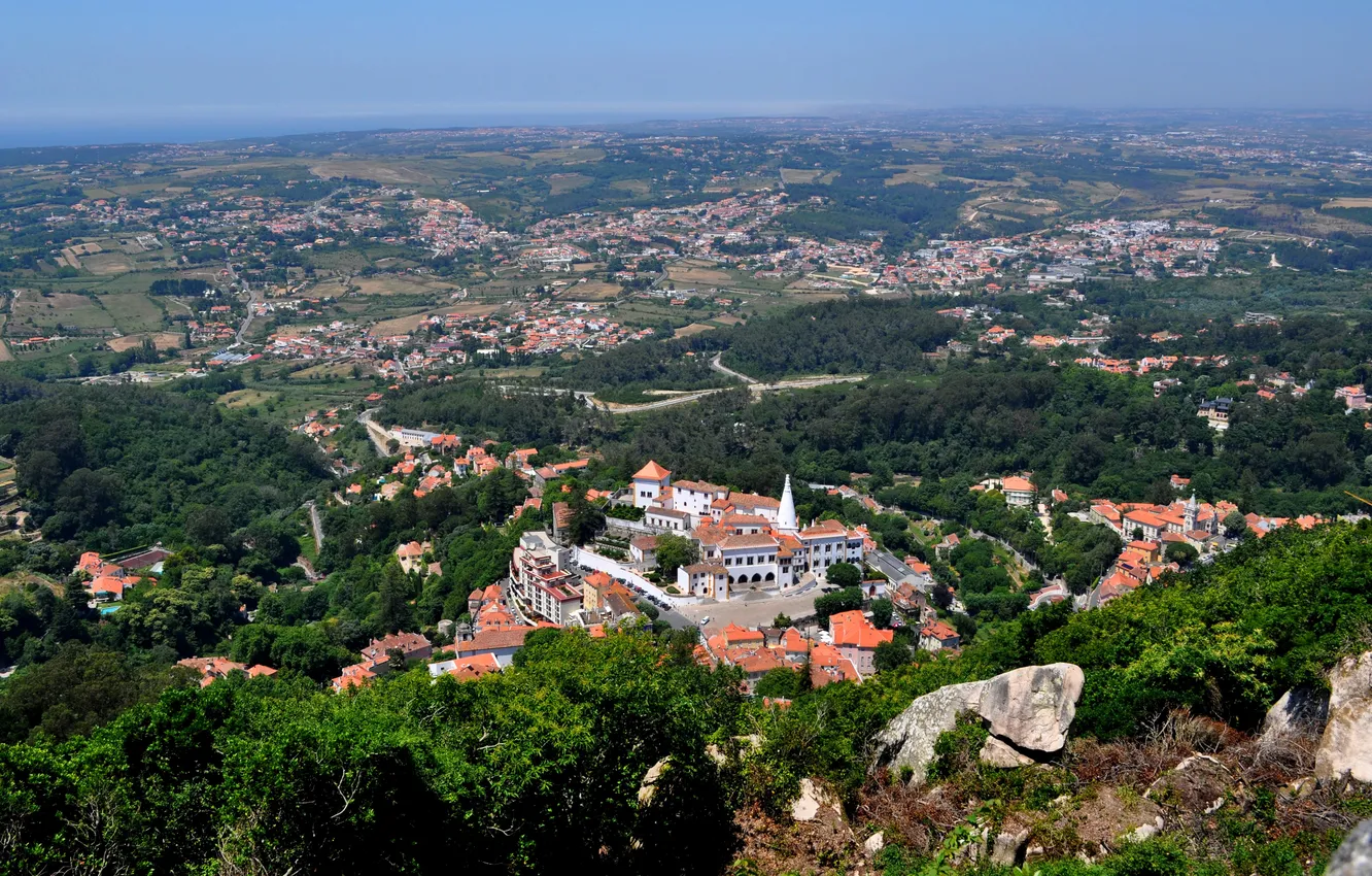 Фото обои панорама, Португалия, Sintra