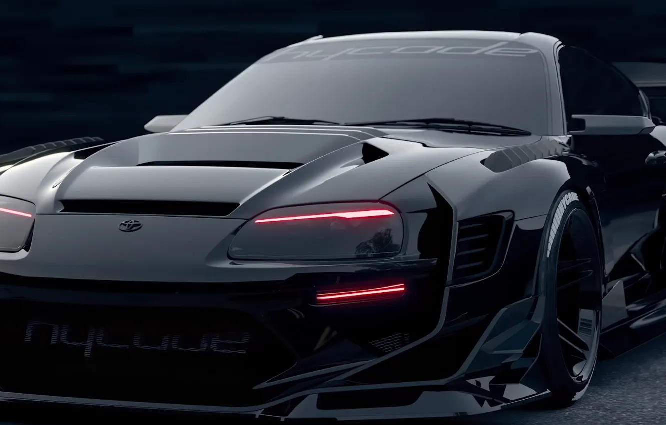 Фото обои car, Toyota, black cars, vehicle