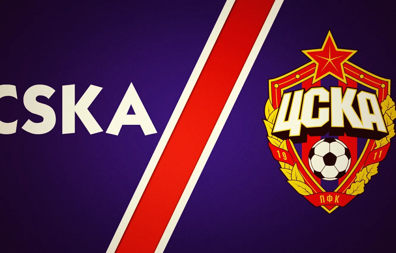 Фото обои полосы, знак, кони, логотип, эмблема, CSKA, Цска