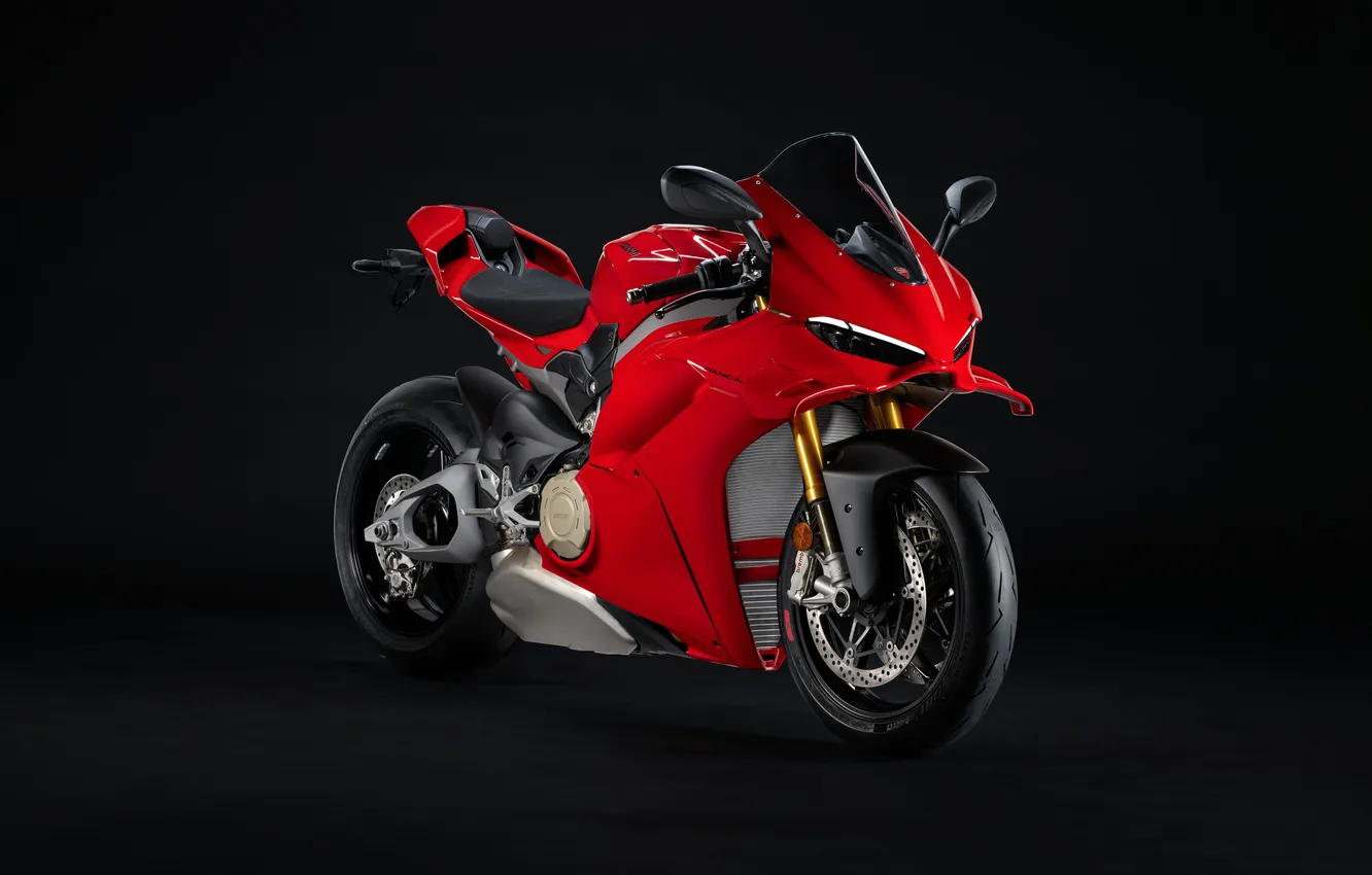 Фото обои Bikes, 2025, V4 S, Dark background, Sports bikes, Ducati Panigale