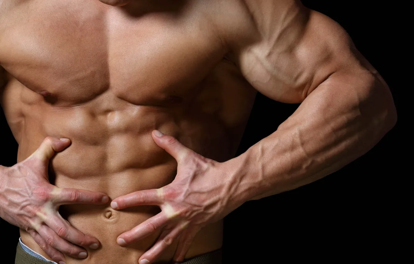 Фото обои поза, muscle, мышцы, пресс, бодибилдер, abs, bodybuilder, Bodybuilder