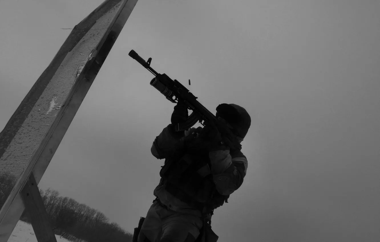Фото обои АК-74, ДНР, Батальон Спарта