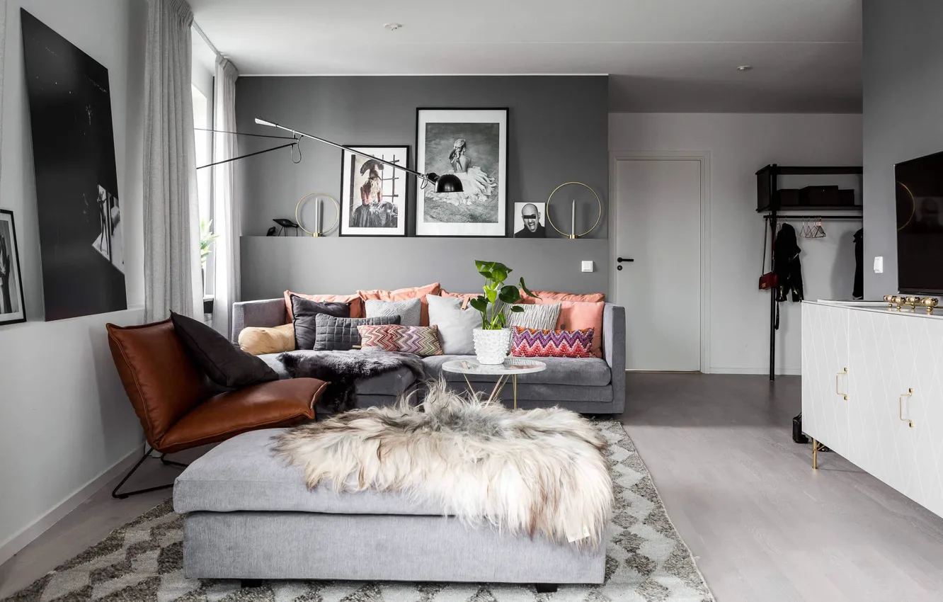 Фото обои дизайн, стиль, интерьер, гостиная, прихожая, Liljeholmen Home, by Stylingbolaget