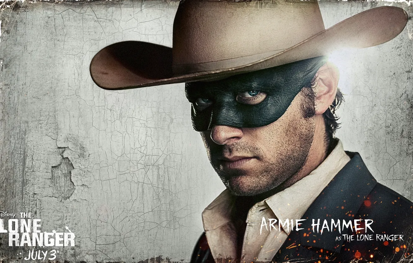 Фото обои western, background, movie, sheriff, wild west, cowboy, The Lone Ranger, Armie Hammer