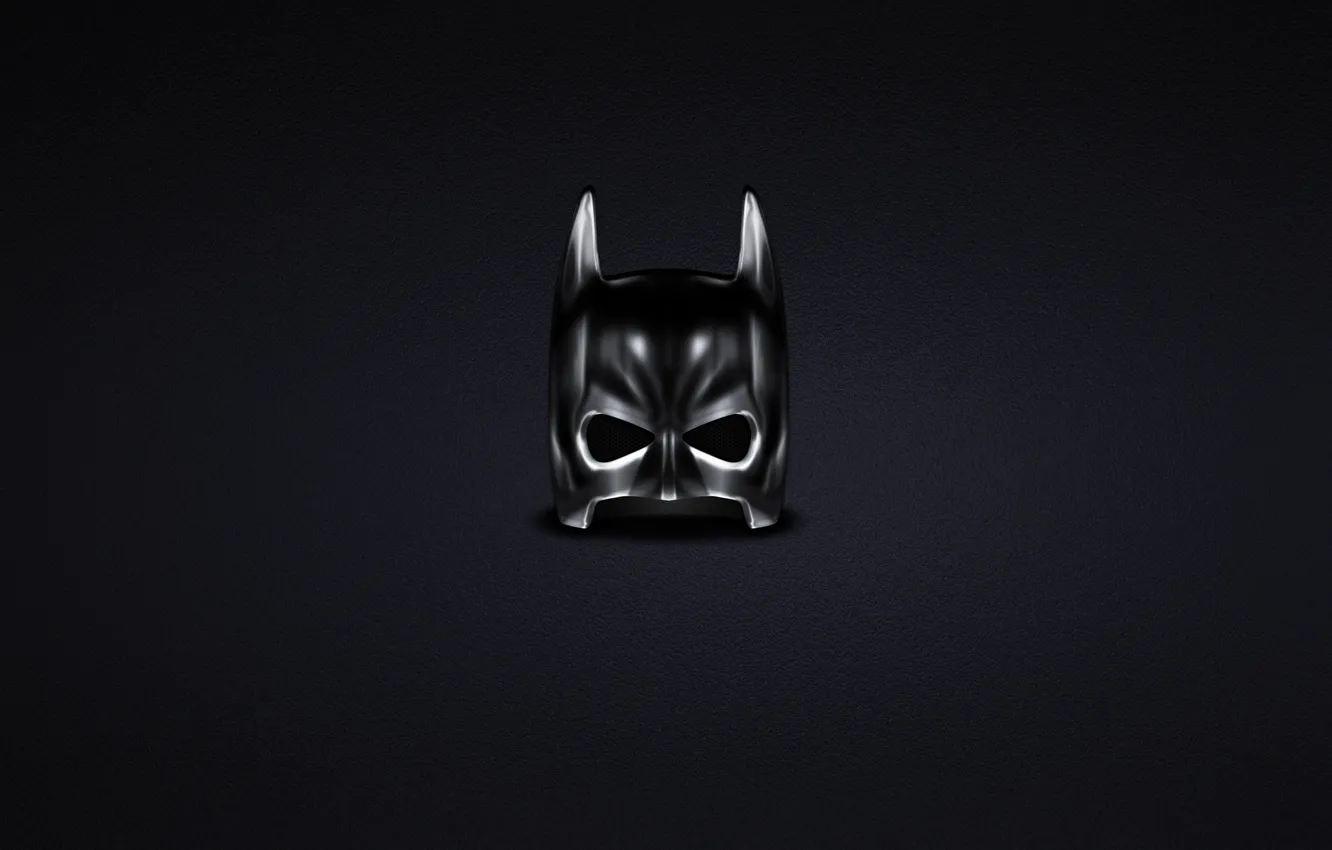 Фото обои темный, минимализм, маска, Бэтмен, Batman, комикс