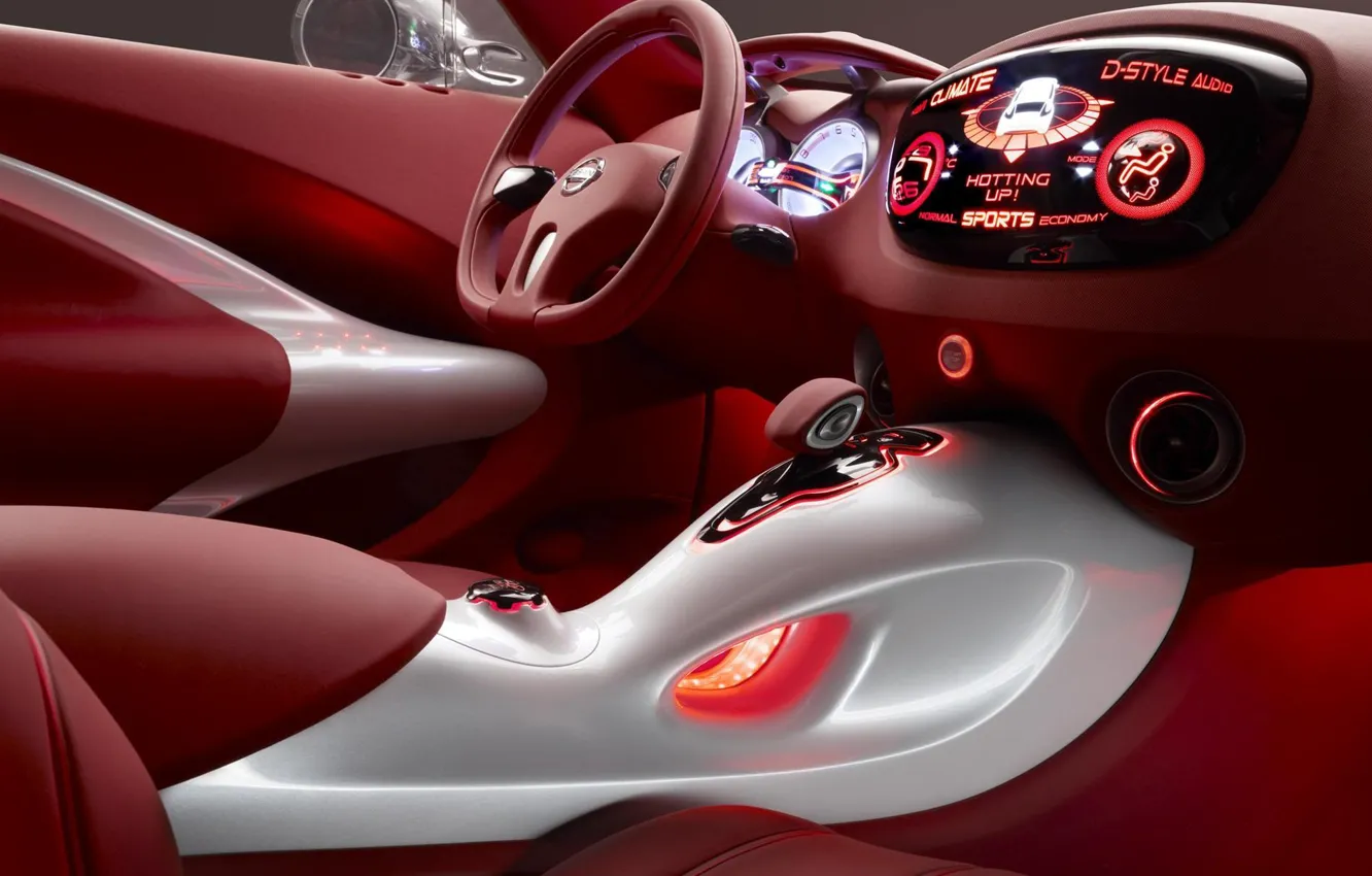 Фото обои concept, руль, салон, Nissan Qazana