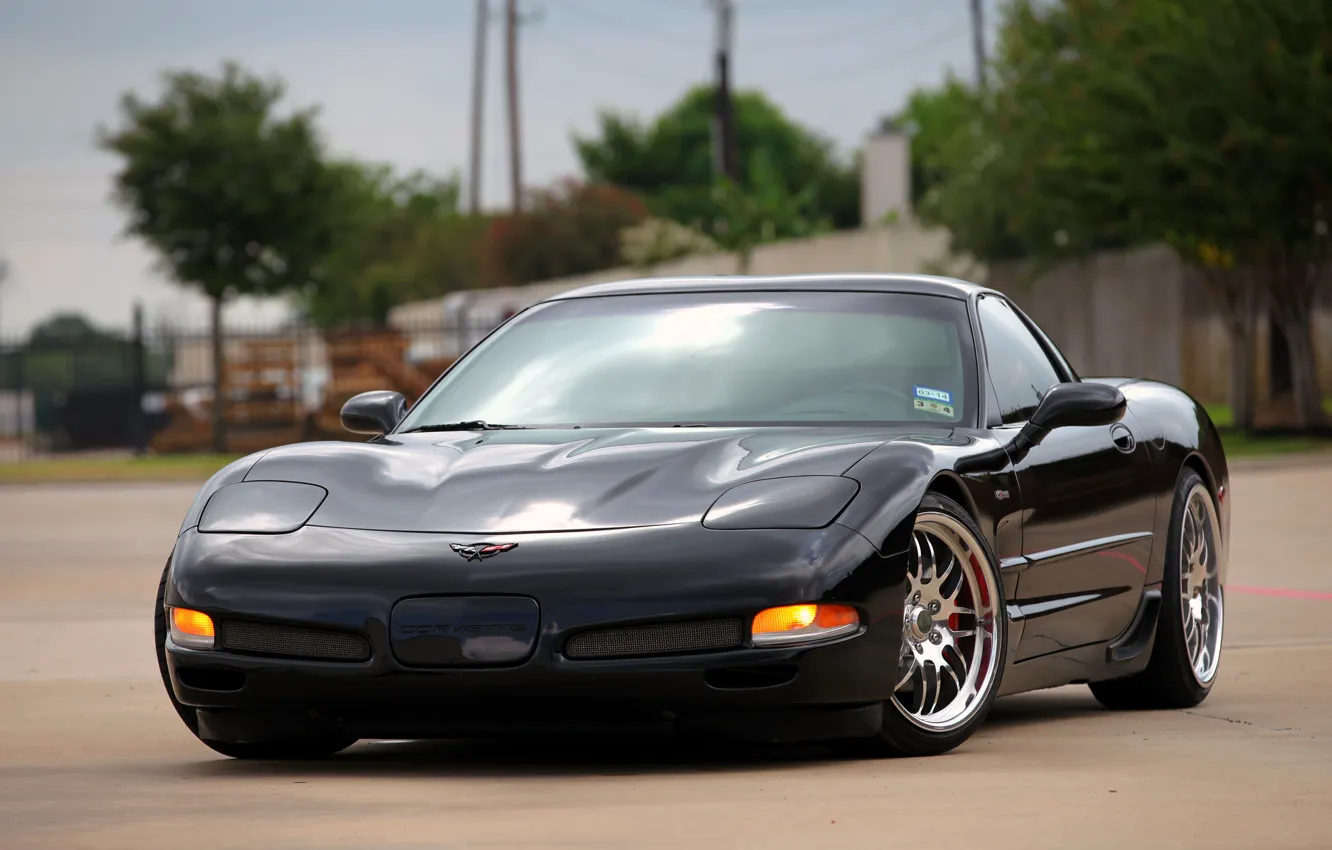 Фото обои Z06, Corvette, Chevrolet, Black