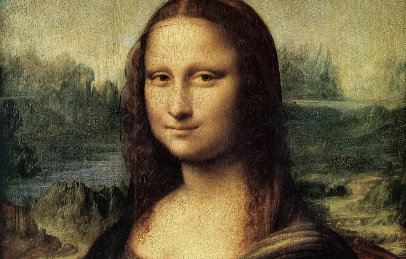 Фото обои Мона Лиза, mona lisa, L. da Vinci