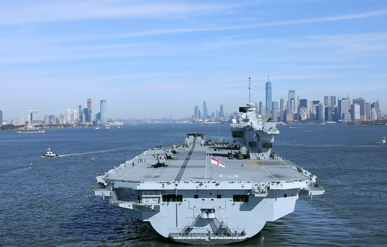 Фото обои Великобритания, авианосец, Queen Elizabeth