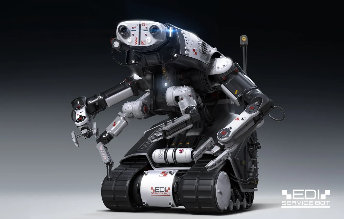 Фото обои робот, Igor Sobolevsky, передовые технологии, EDI service bot