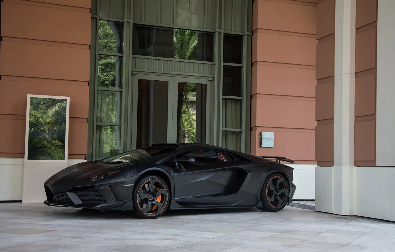 Фото обои lamborghini, aventador, carbonado