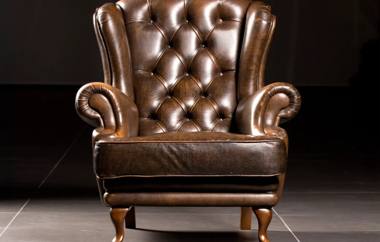 Фото обои wood, comfort, leather, armchair, Leather