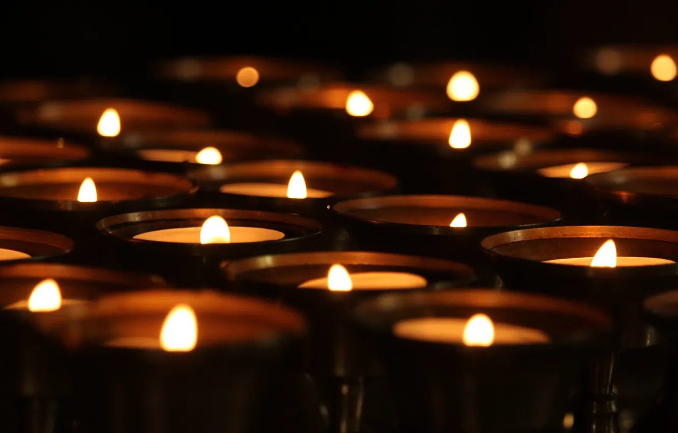 Фото обои light, night, mood, candle, monastery, Buddhism