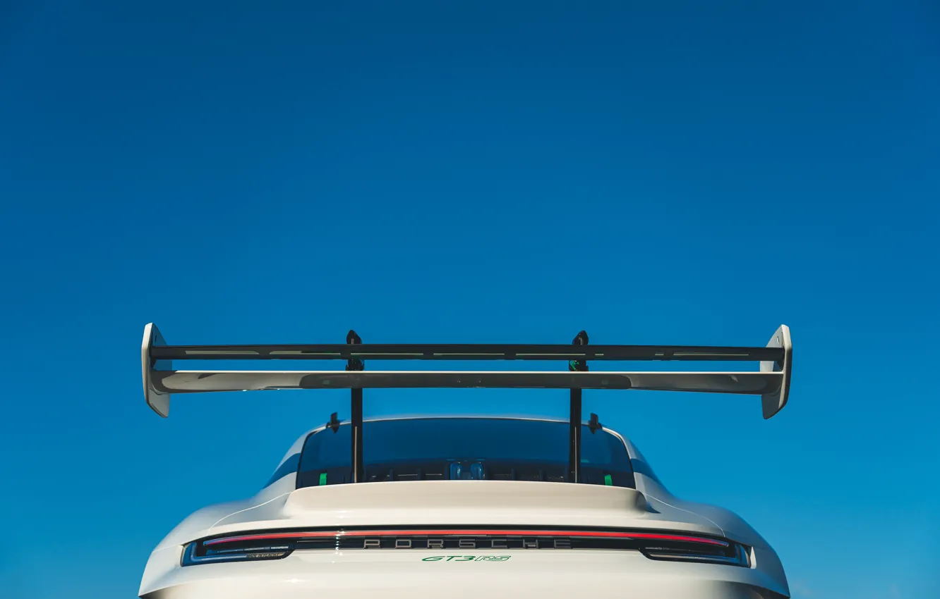 Фото обои 911, Porsche, close-up, Porsche 911 GT3 RS, Tribute to Carrera RS, rear wing