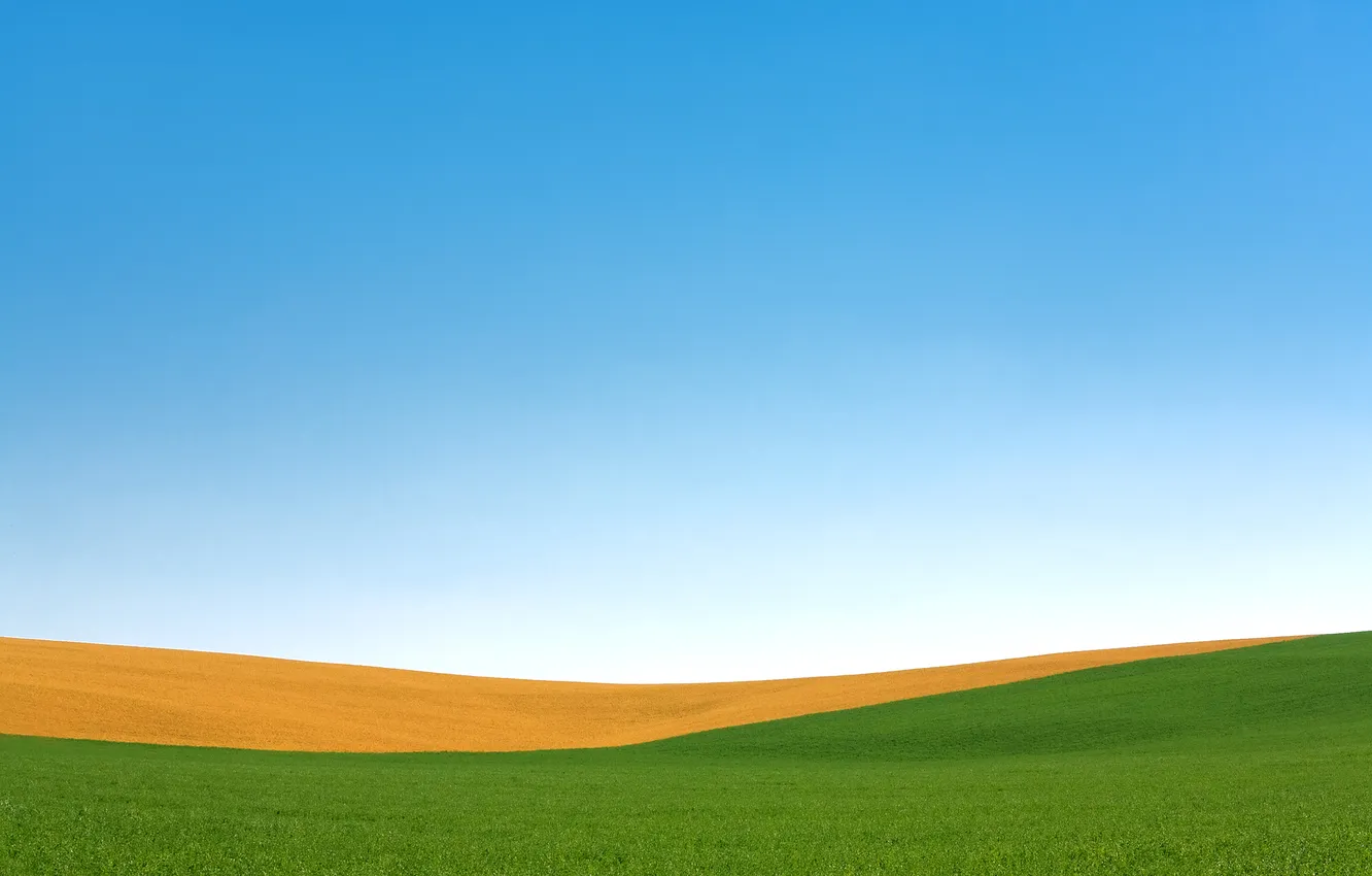 Фото обои поле, осень, небо, Висконсин, США, Пальмира, полосное земледелие