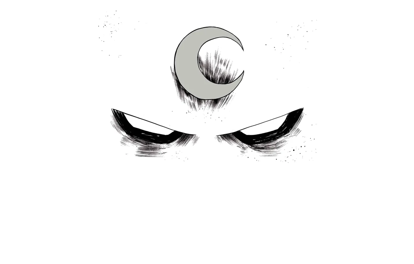 Фото обои белый, костюм, Marvel, Спектр, Moon Knight