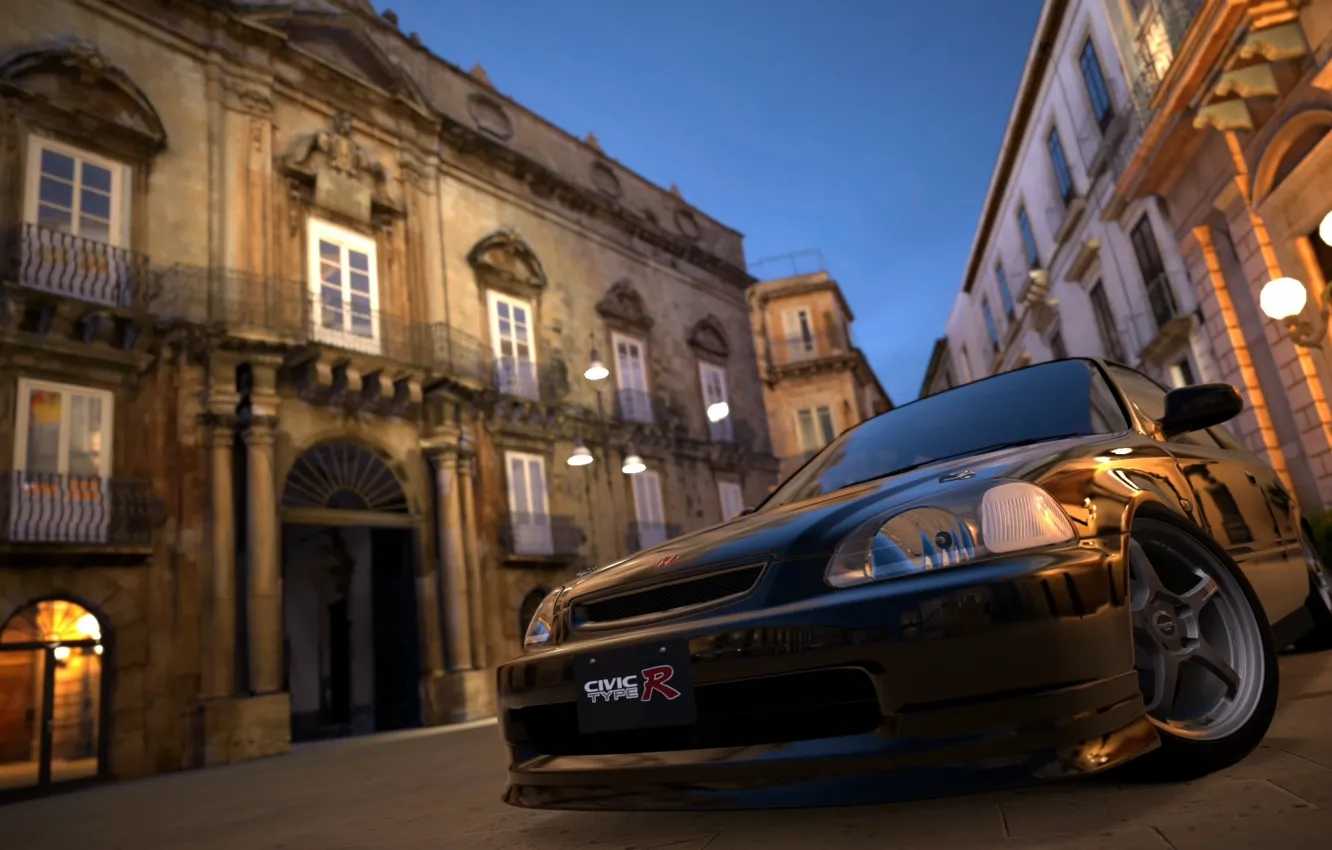 Фото обои машины, Honda, Civic, Gran Turismo 6