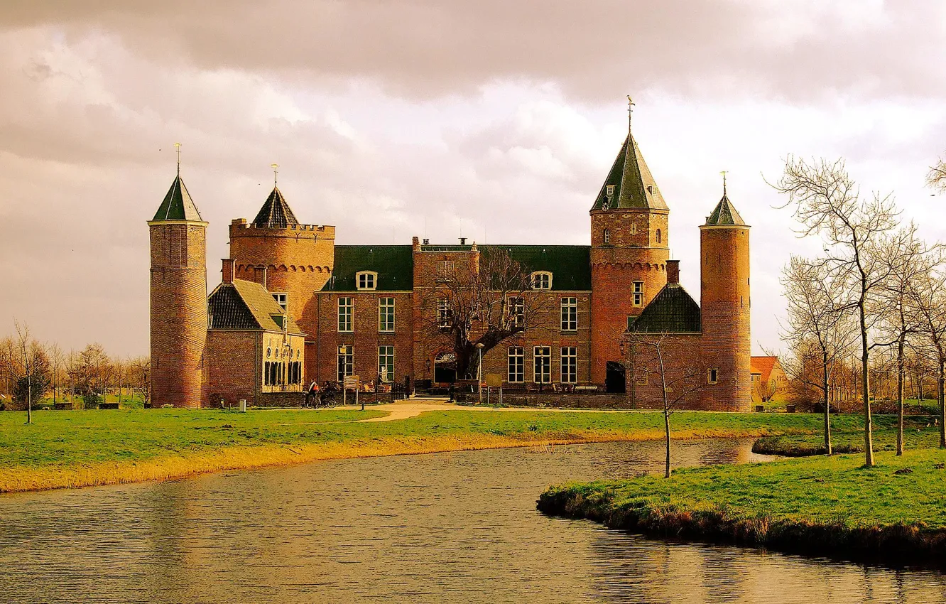 Фото обои Holland, Голландия, старый замок
