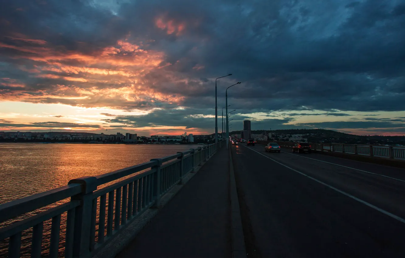 Фото обои мост, Энгельс, Саратов