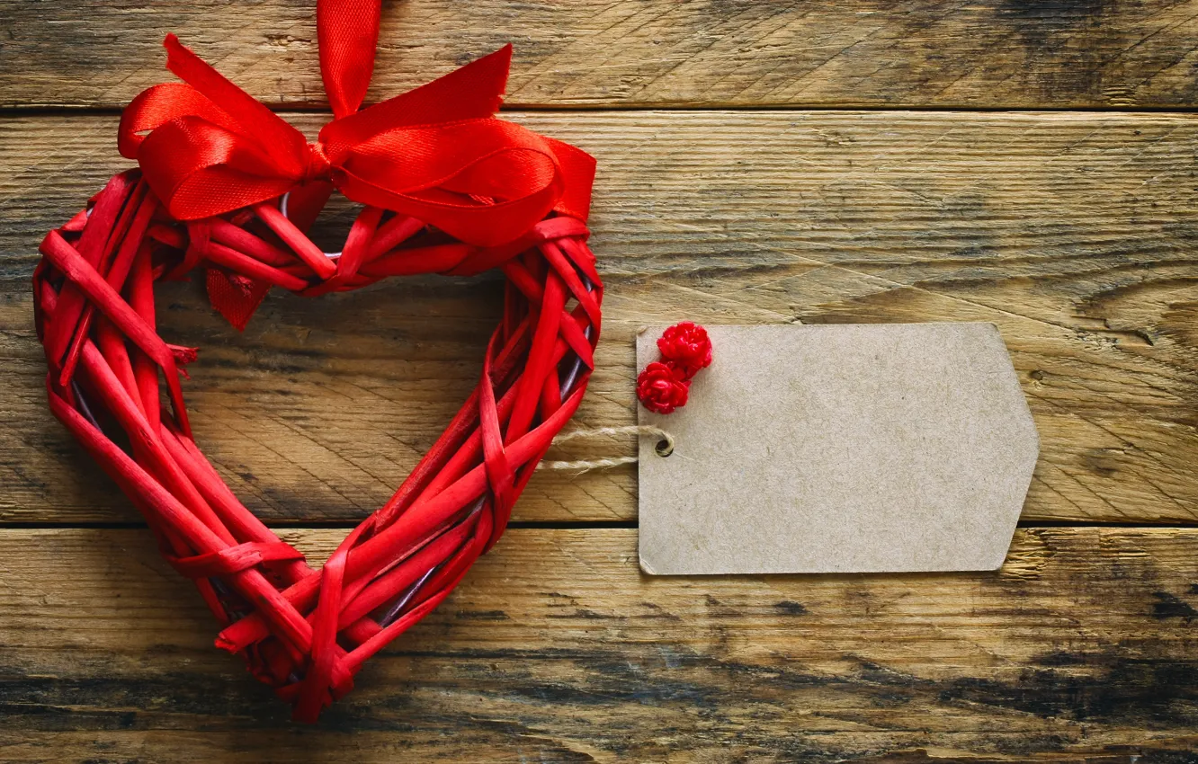 Фото обои сердце, сердечки, red, love, wood, romantic, hearts, Valentine's Day