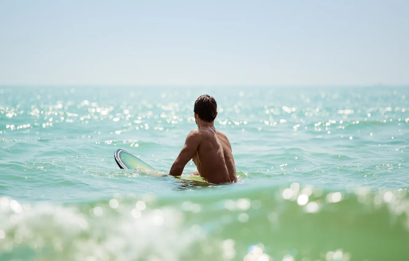 Фото обои sea, ocean, man, surfing, surf, board, strong, bali