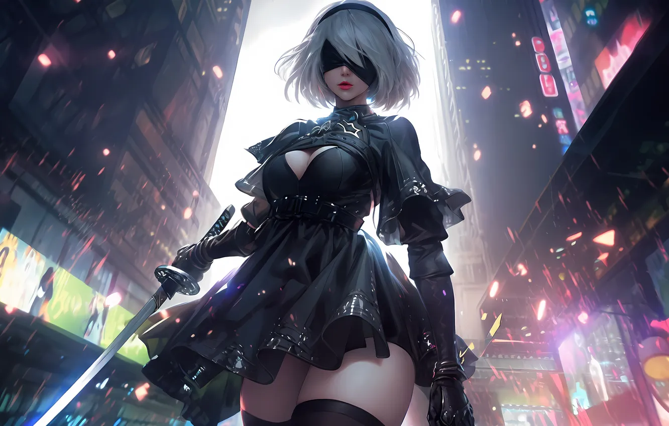 Фото обои girl, nier, nier automata
