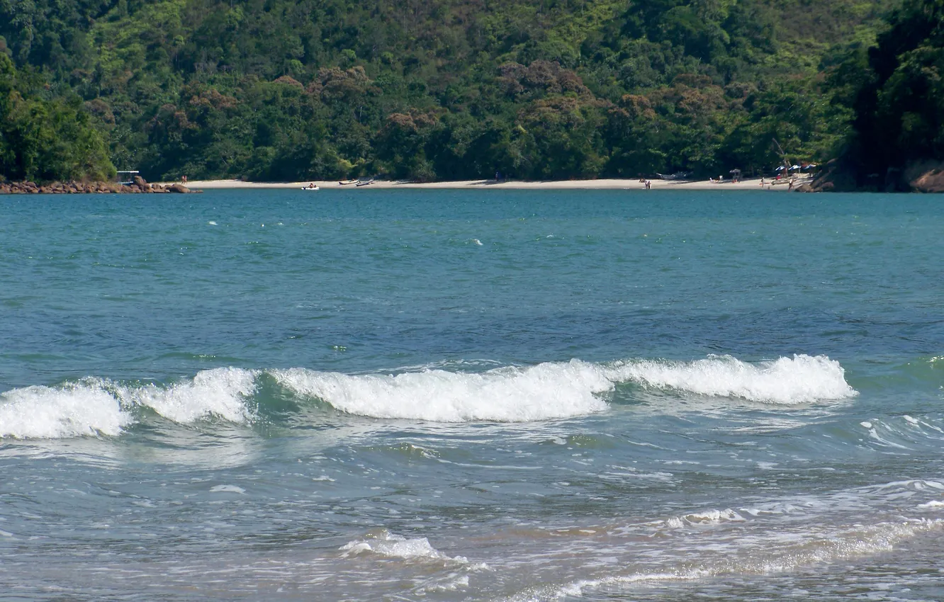 Фото обои Brazil, Ubatuba, Estaleiro Beach