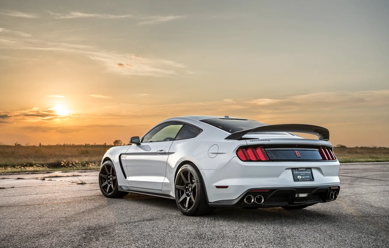 Фото обои Shelby, Hennessey, rear view, GT350R, Hennessey Shelby GT350R
