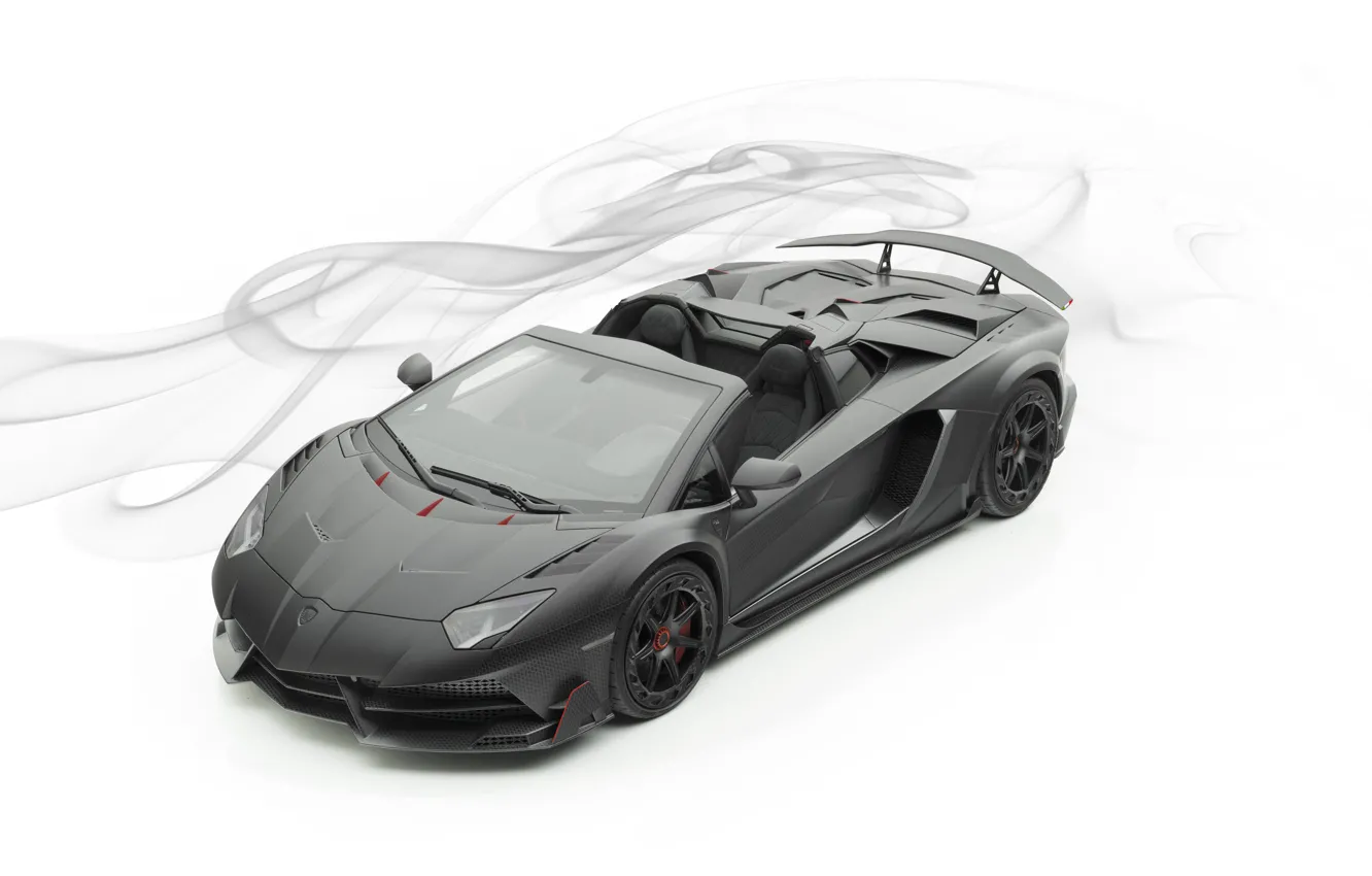 Фото обои Roadster, Lamborghini, суперкар, Aventador, Mansory, 2019, Carbonado Evo