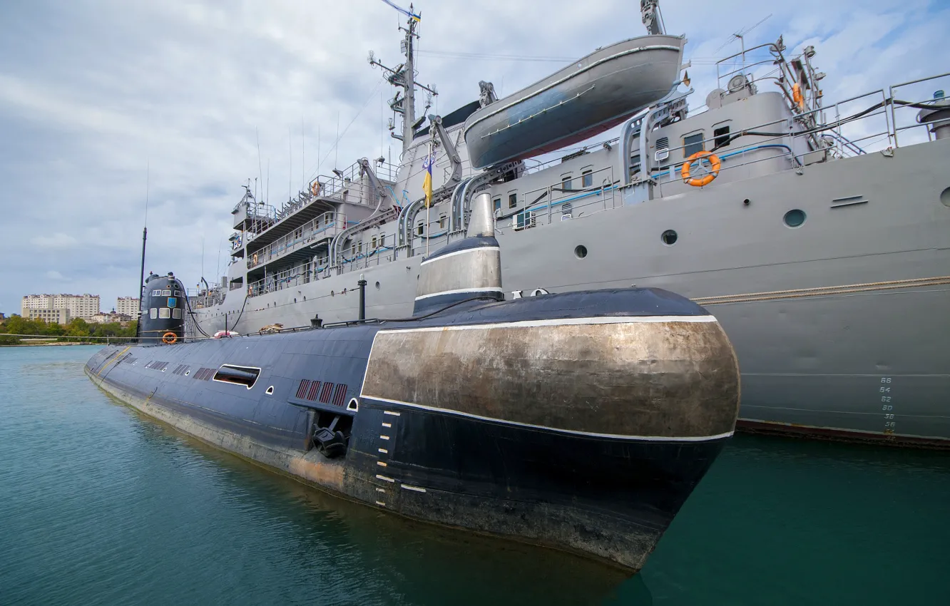 Фото обои лодка, подводная, дизельная, запорожье, проект 641