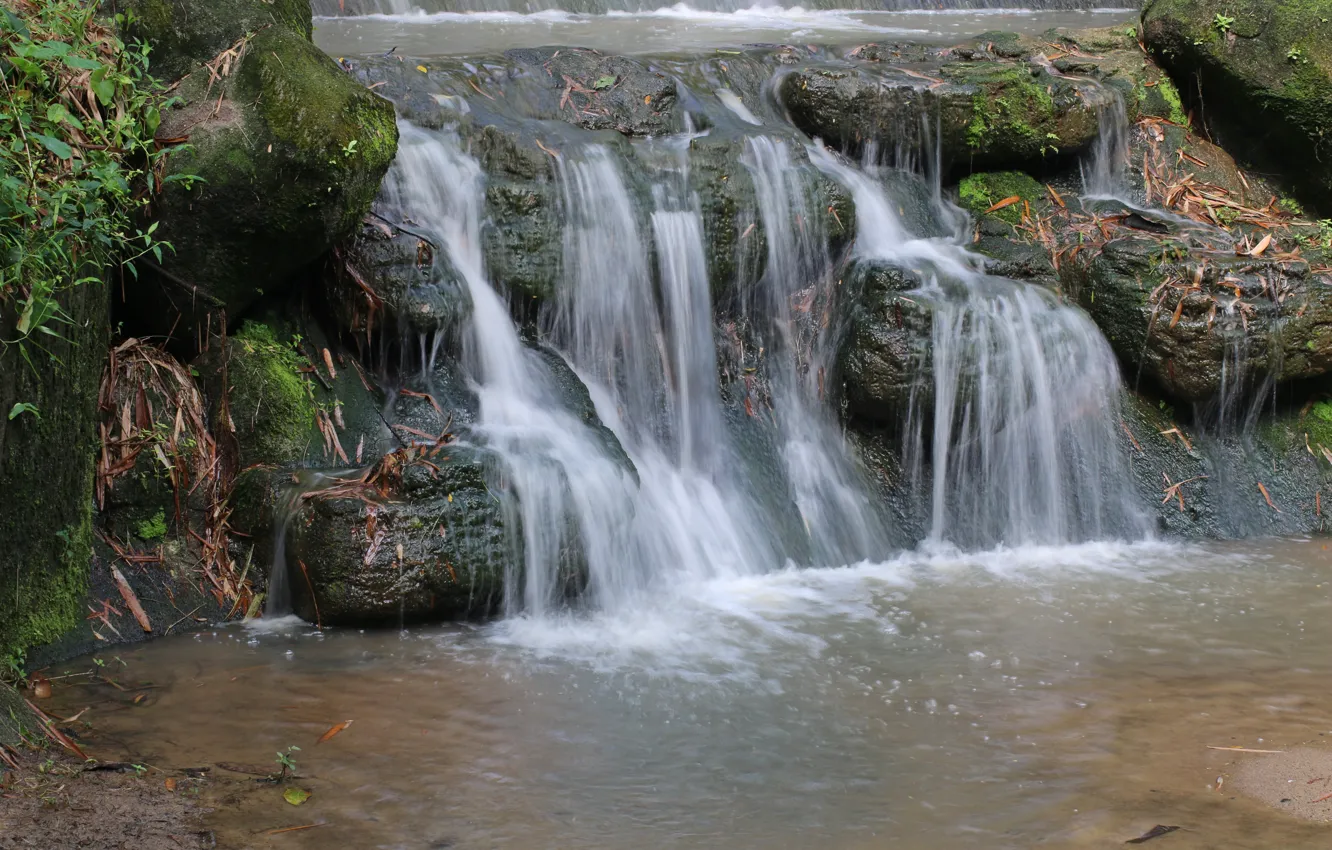 Фото обои Водопад, Nature, Waterfall, Malaysia, Малазия
