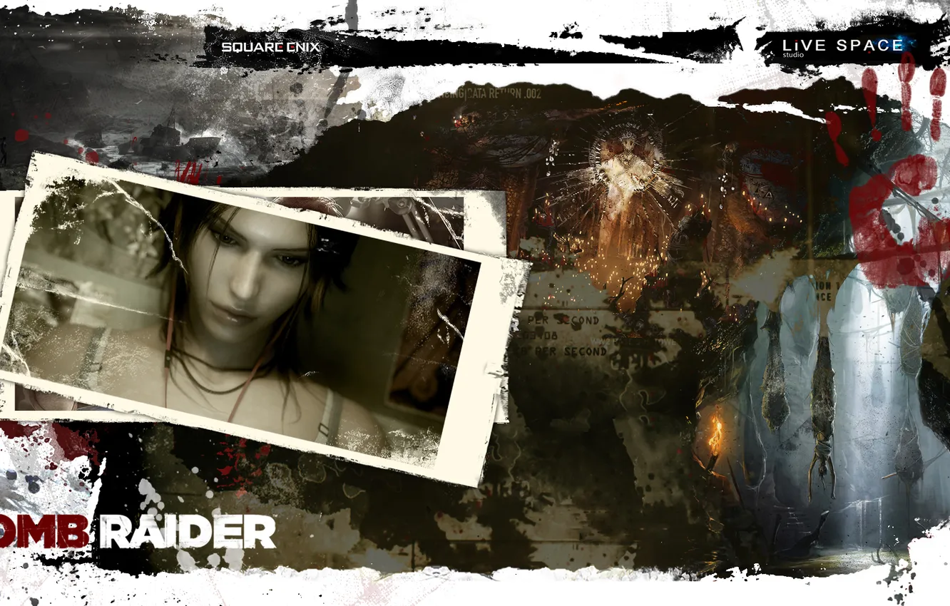 Фото обои Square Enix, Lara Croft, LiVE SPACE studio, Tomb Raider 2013