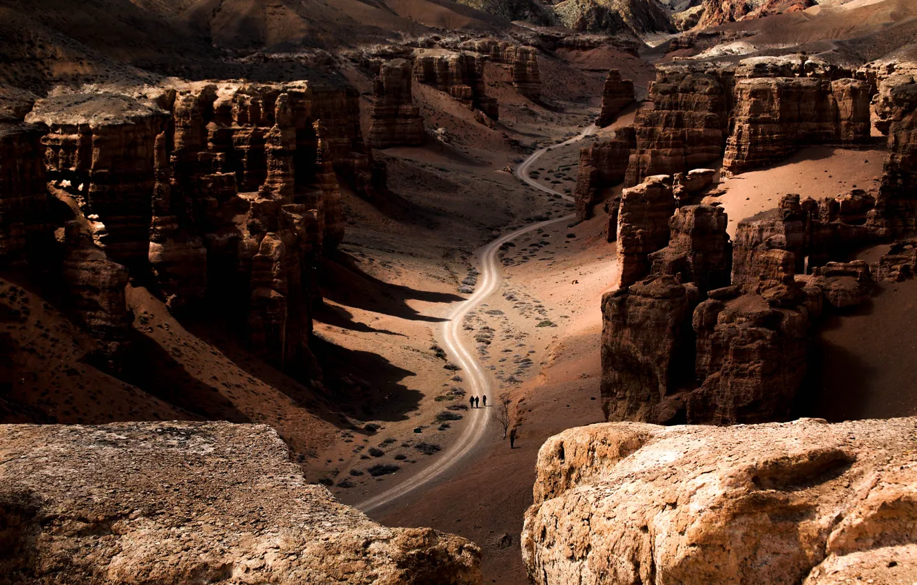 Фото обои people, tourists, great canyon