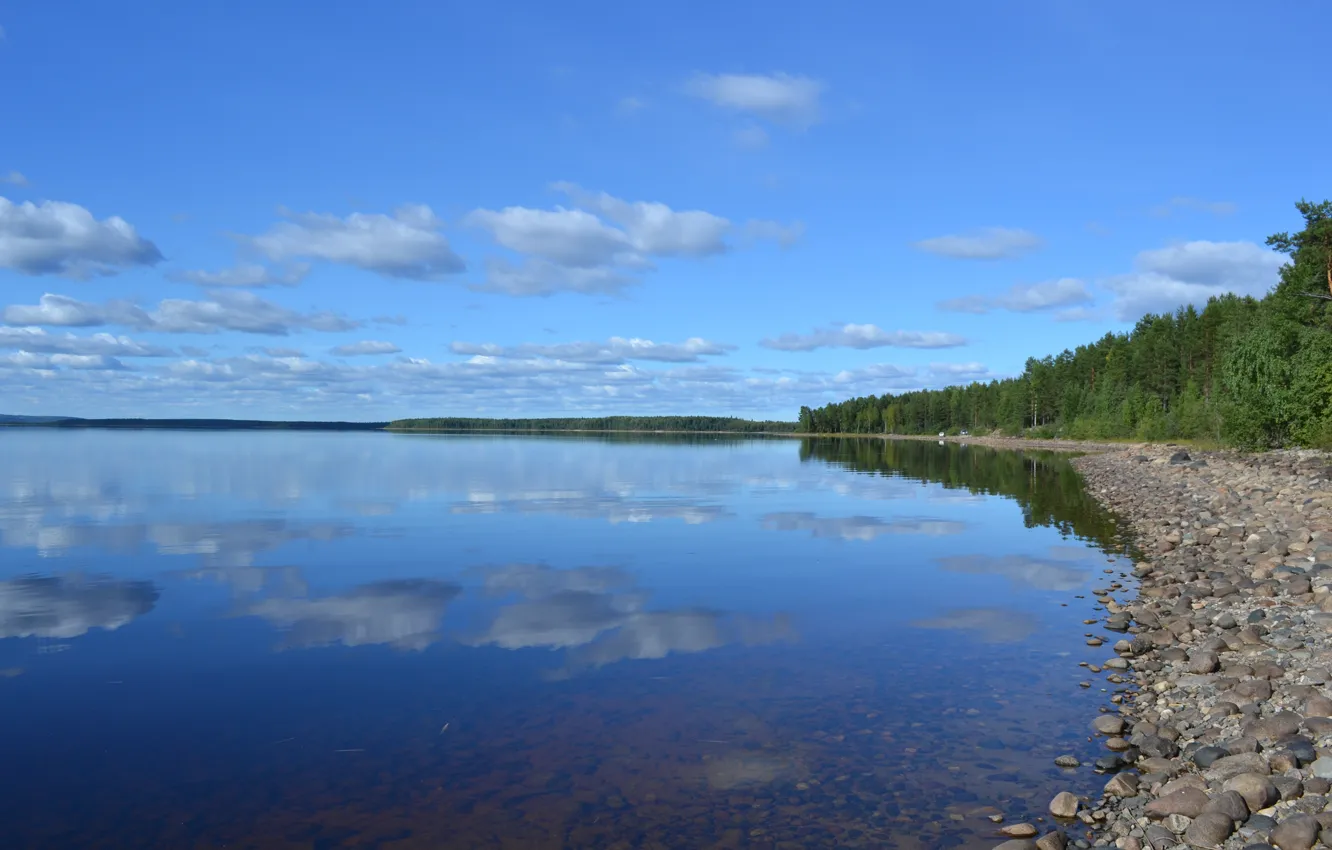 Фото обои природа, озеро, Карелия