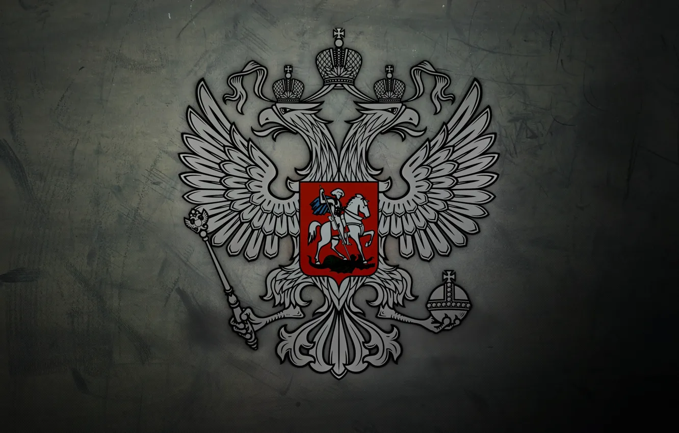 Фото обои поверхность, текстура, Россия, герб, texture
