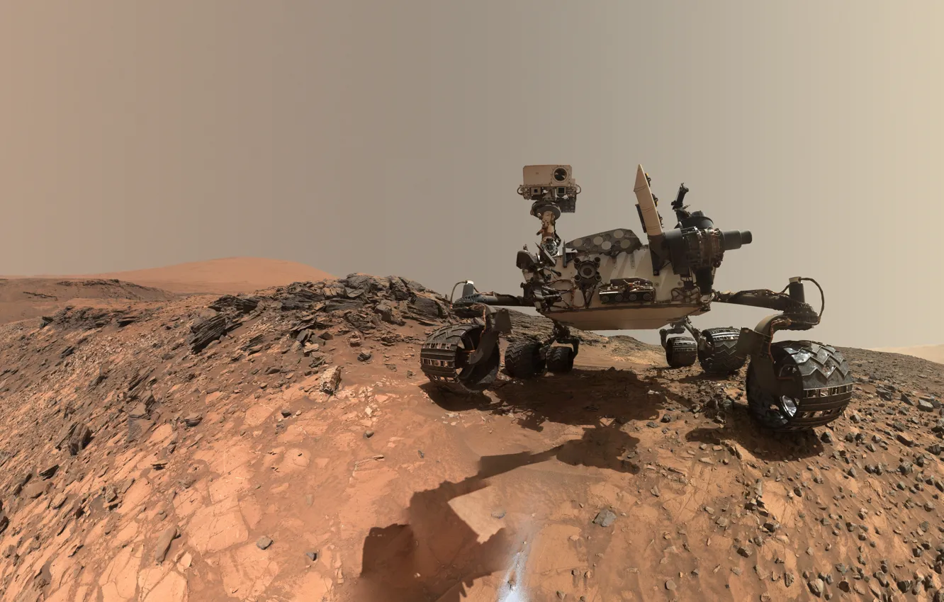 Фото обои планета, Марс, НАСА, марсоход, Кьюриосити, Марсианская научная лаборатория