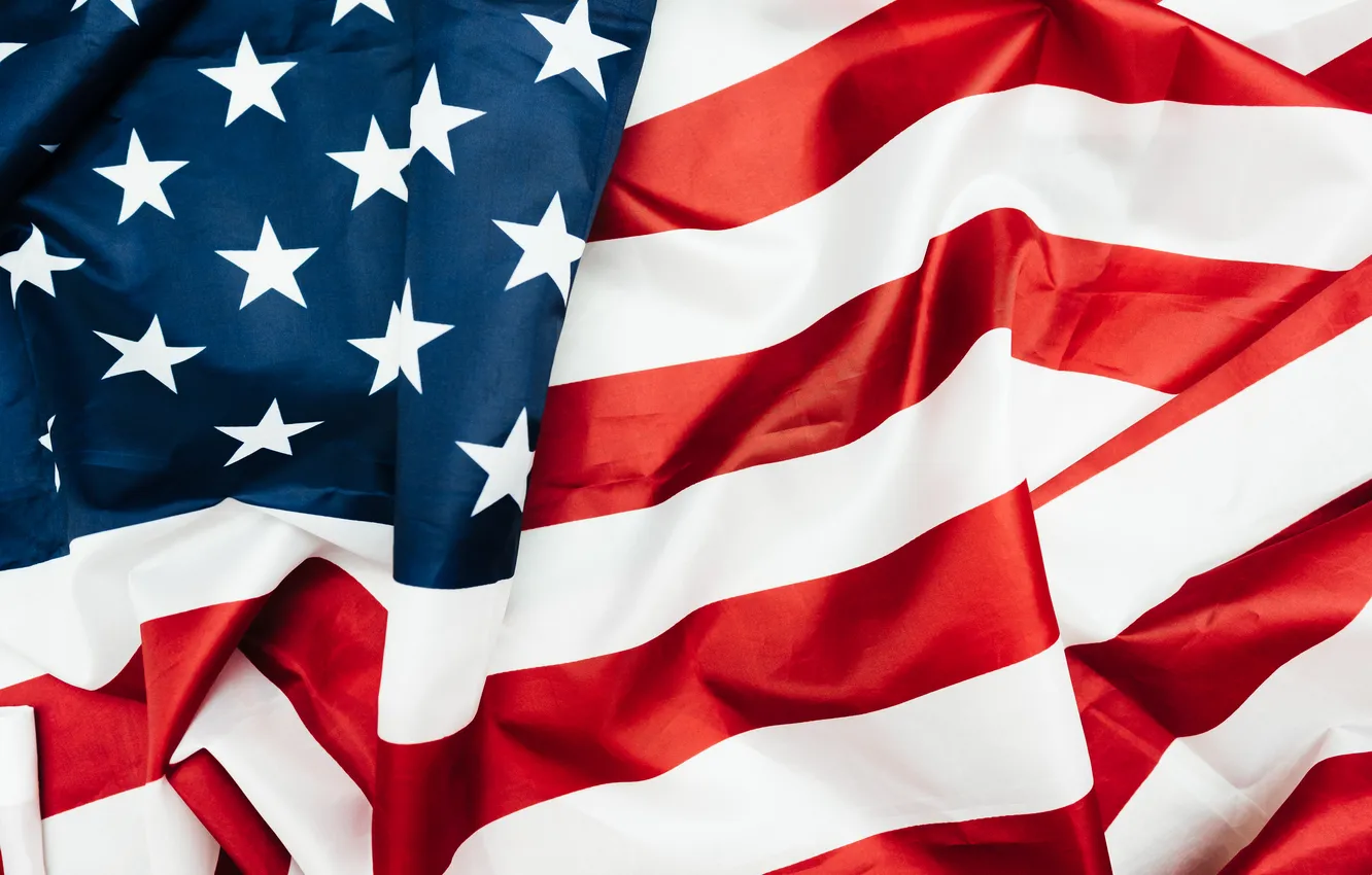 Фото обои red, United States, blue, pattern, stars, Flag, Usa, fabric