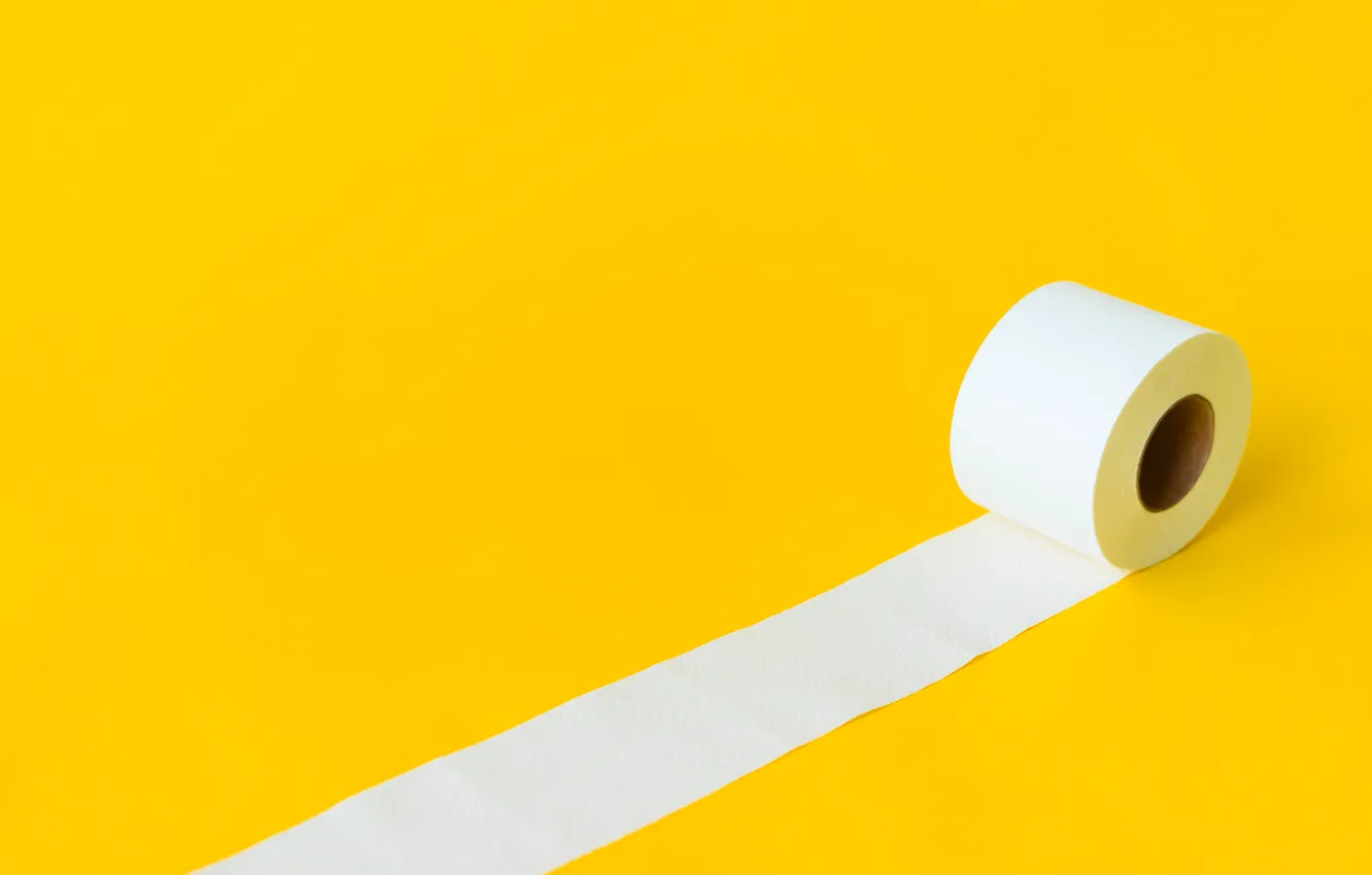 Фото обои yellow, artwork, toilet paper