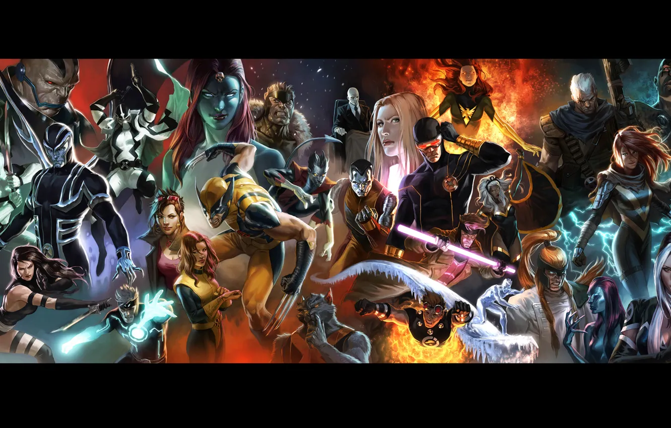 Фото обои character, magic, X-Men, marvel, comic, powers