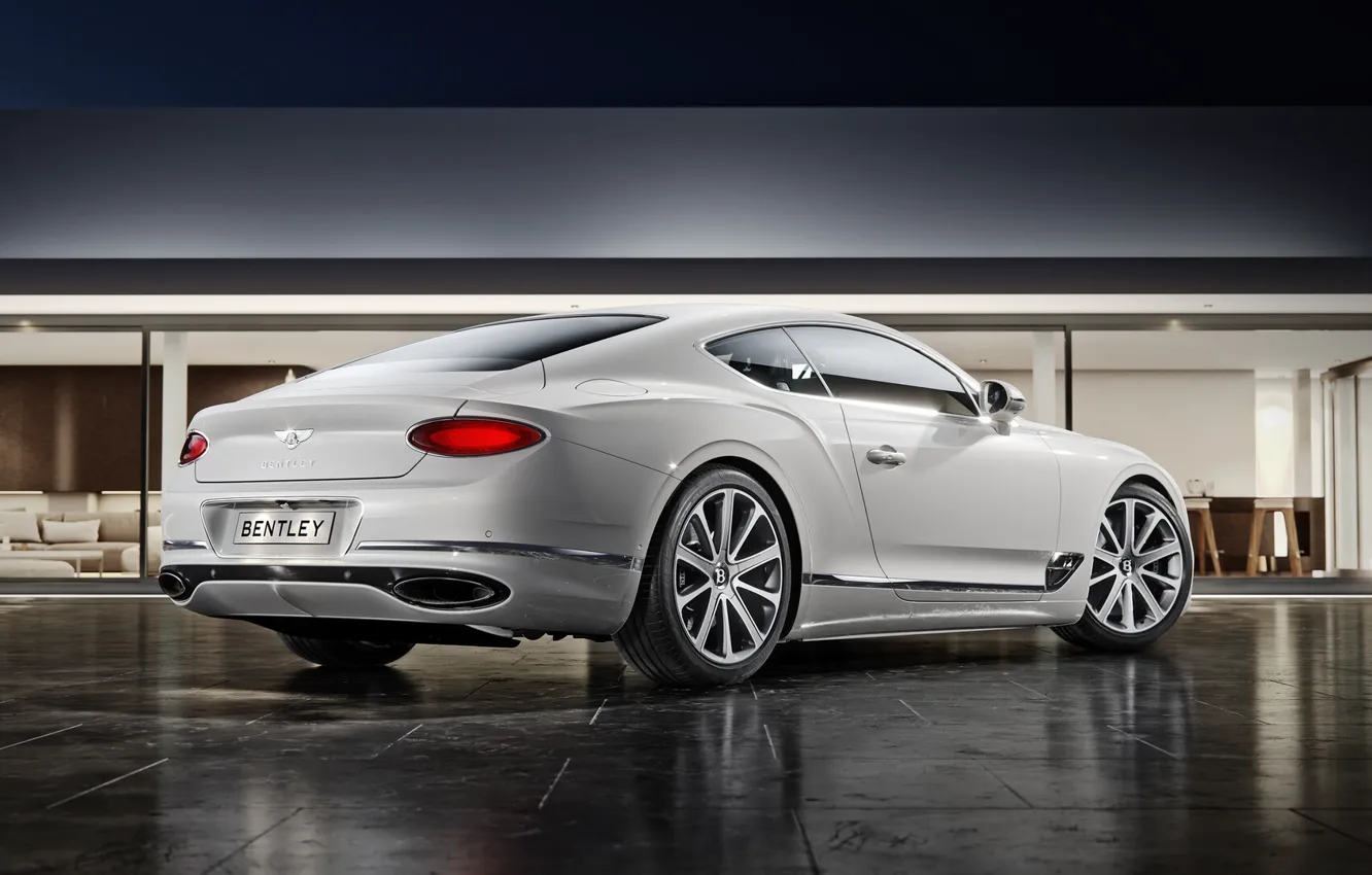 Фото обои Bentley, Continental, Белый, Машина, Автомобиль, Automotive, Bentley Continental GT, Architecture