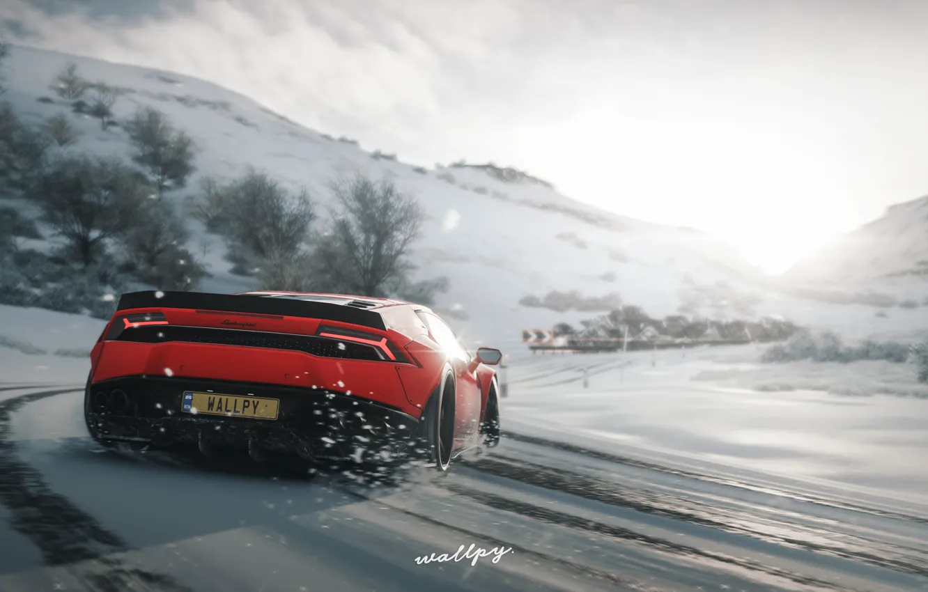 Фото обои Lamborghini, Microsoft, Huracan, Forza Horizon 4, by Wallpy