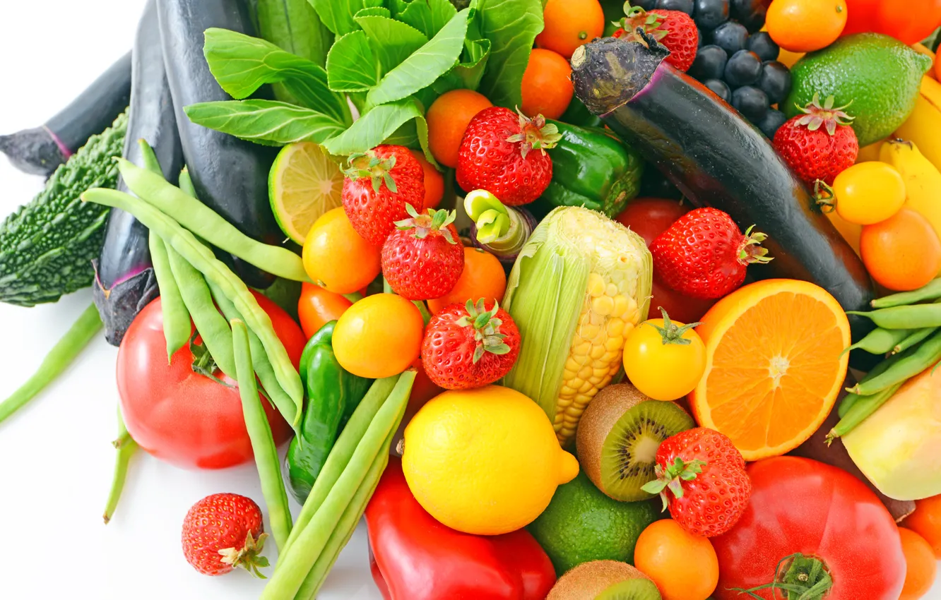 Фото обои ягоды, фрукты, овощи, fresh, fruits, berries, vegetables