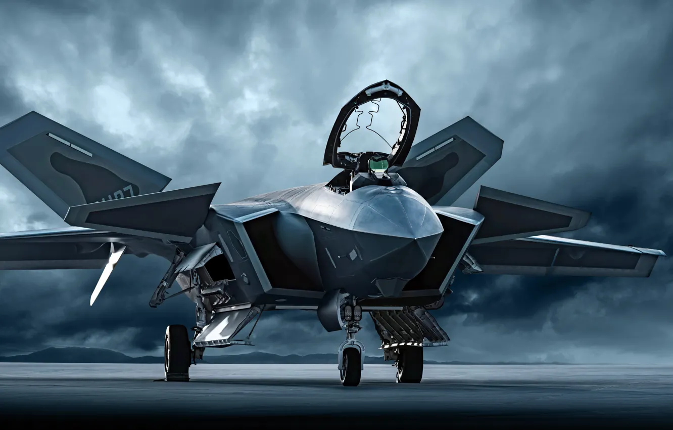 Фото обои wallpaper, Airplane, Bomber, Aircraft, J20