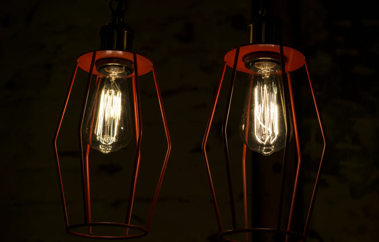 Фото обои light, interior, lamp, lantern, bulb